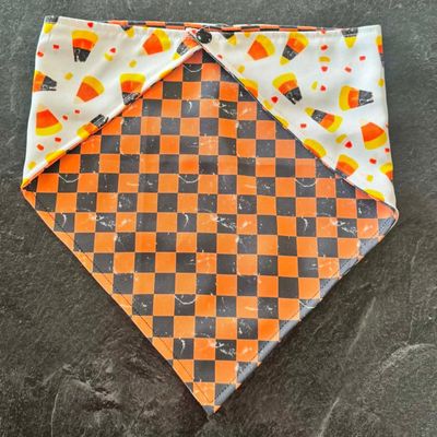Brit + Bear Distressed Candy Corn Bandanna