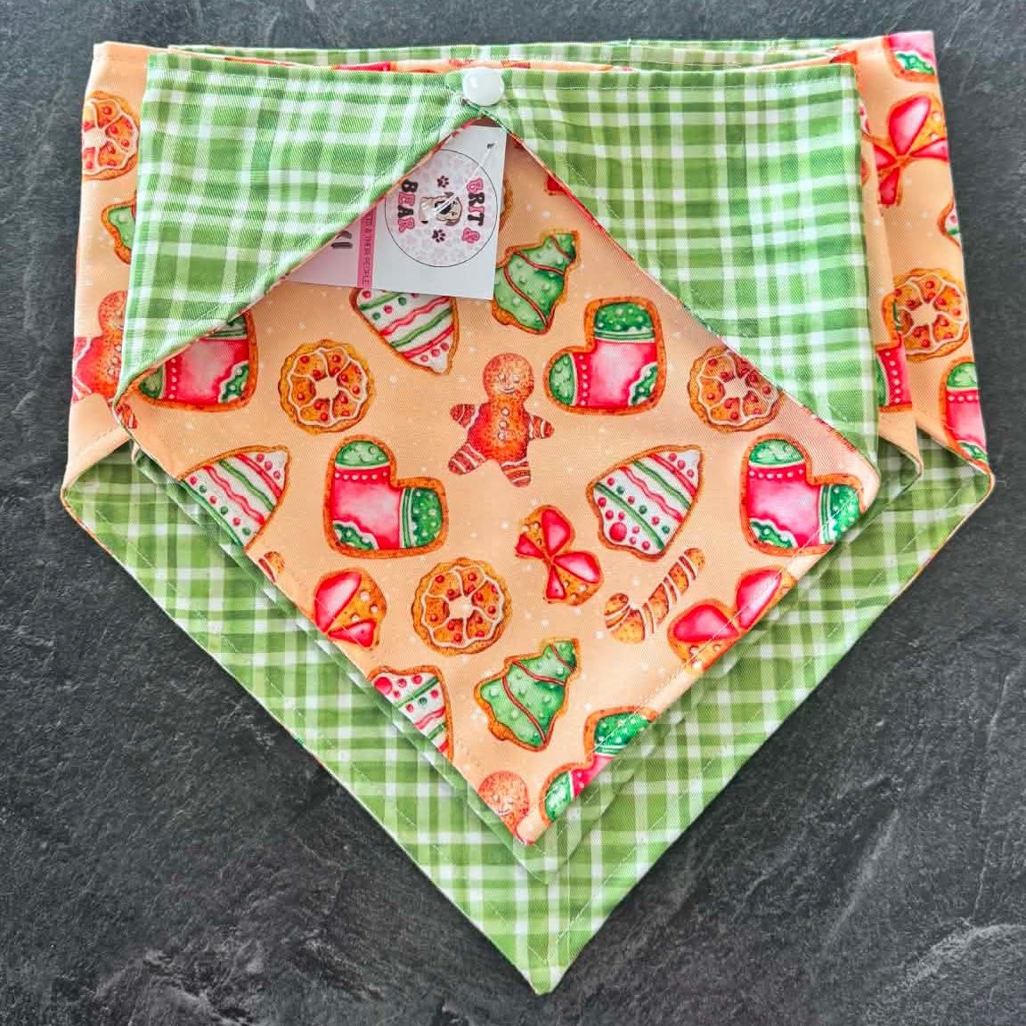Brit + Bear Christmas Cookies Bandanna