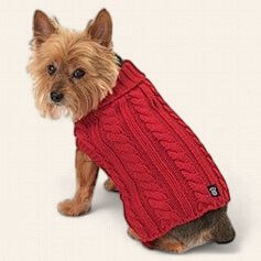 Marley's Cable Sweater, Red