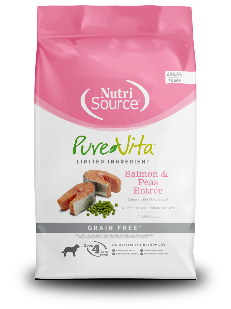 Pure Vita Limited Ingredient Dog - Salmon &amp; Peas, Size: 4lb
