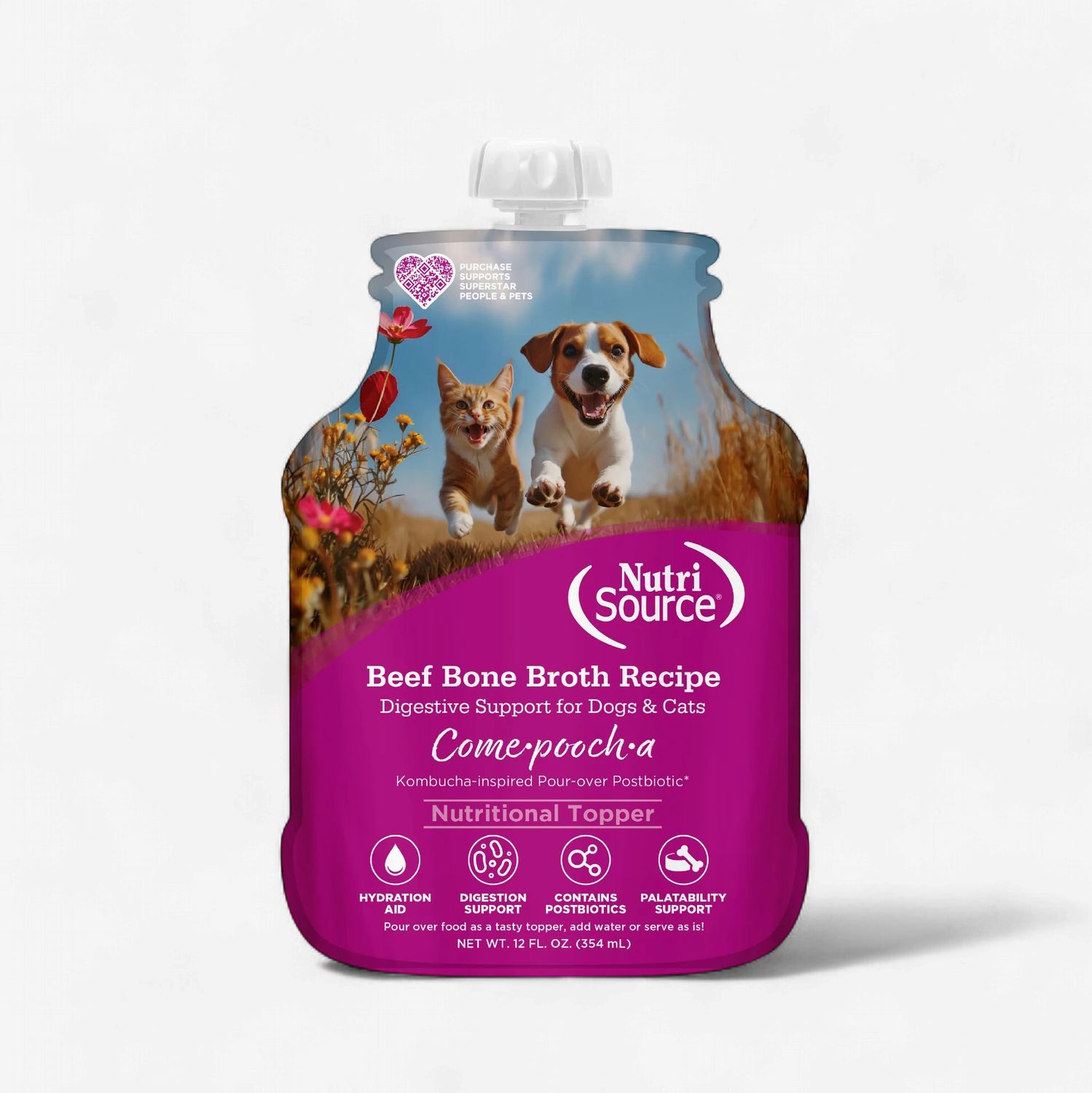 Nutrisource Come-pooch-a, Bone Broth, Flavor: Beef