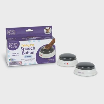 Hunger For Words Talking Pet Speech Button 2-Pack