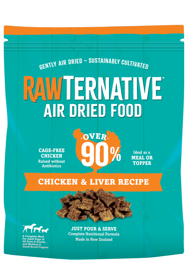 RawTernative Air Dried Food, Recipe: Chicken &amp; Liver, Size: 1lb