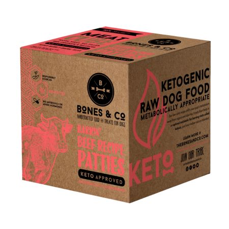 Bones &amp; Co Dog Frozen Beef Bulk 18#