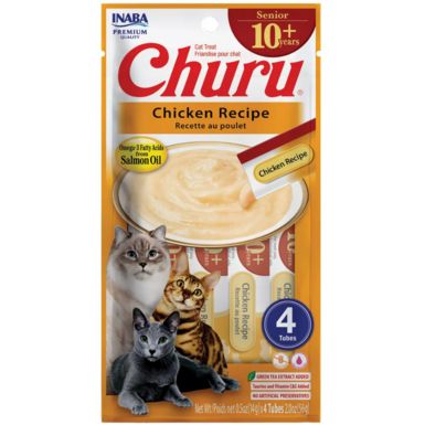 Inaba Churu Purees, Senior 10+ (4pk), Variety: Chicken