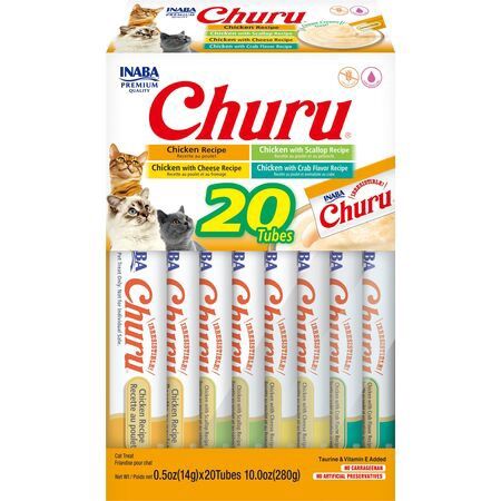 Inaba Churu Purees, Variety Pack (20/Box), Variety: Chicken