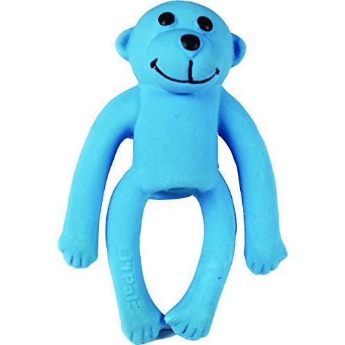 Lil Pals Latex Dog Toy Monkey Blue 4 in