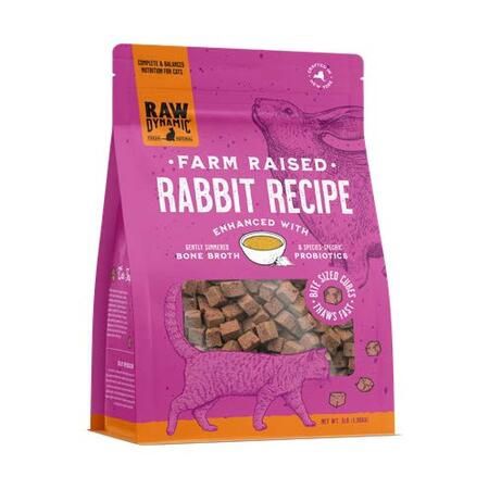 Raw Dynamic Cat Frozen Food, 3lb, Recipe: Rabbit
