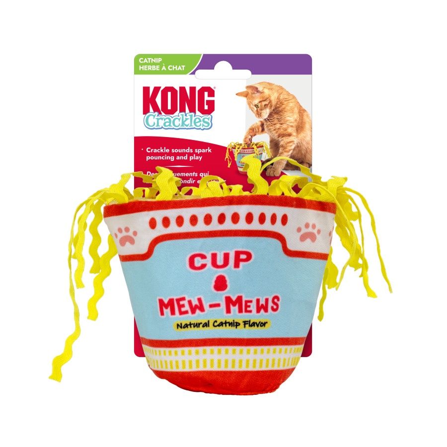 KONG Cat Crackles Cup of Mew-Mews