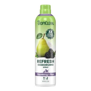 TropiClean Deodorizing Continuous Spray, Scent: Blackberry + Pear