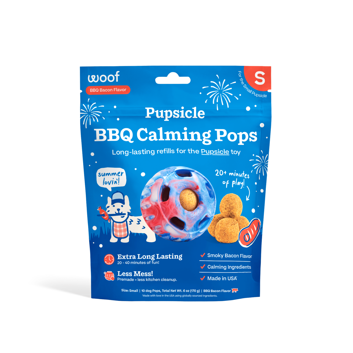Pupsicle BBQ Calming Pops, Size: Small 6oz