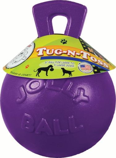 Jolly Pets Dog Toy Tug-N-Toss Purple 10"