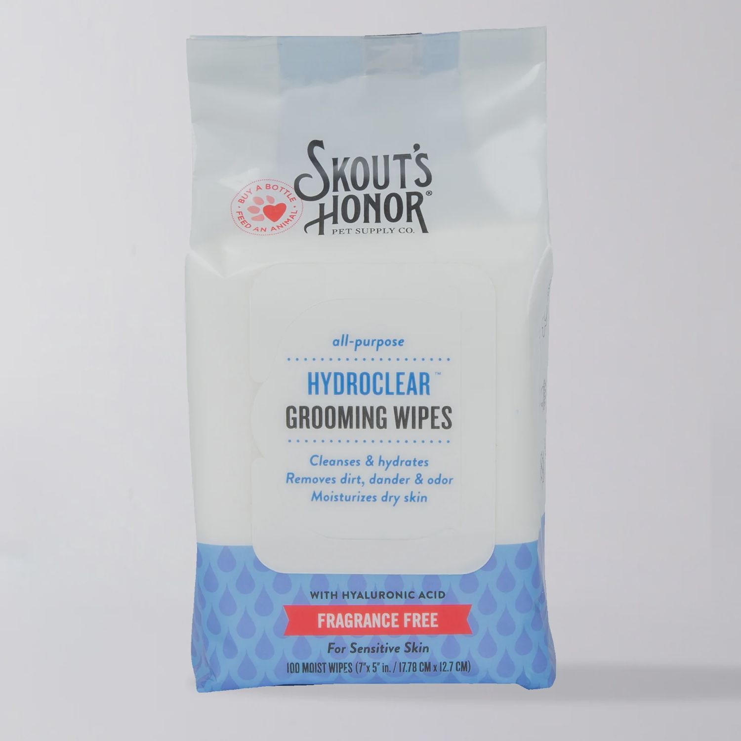 Skout's Honor HydroClear™ Grooming Wipes, 100ct, Fragrance: Fragrance Free