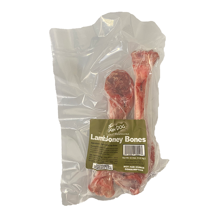 OC Raw Lamb Boney Bones, 0.5 lbs.