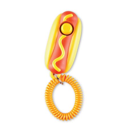 Brightkins Smarty Pooch Dog Training Clicker Hot Dog