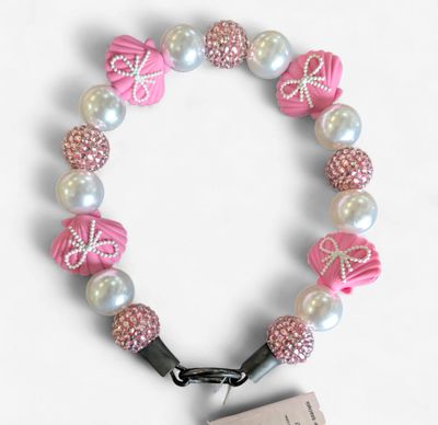 BDB Necklace - Pink Shell with Bow