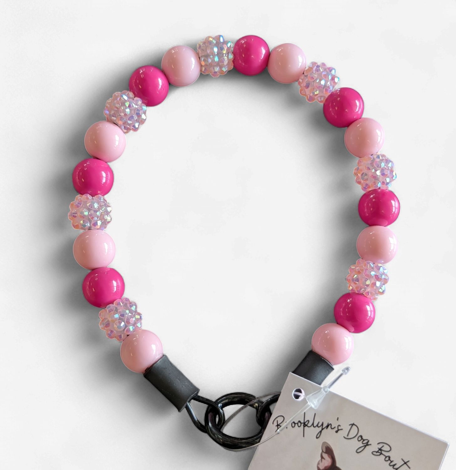 BDB Necklace - Pink, Size: Mini 10"
