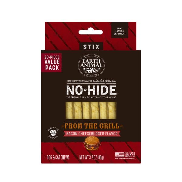 No-Hide - From the Grill - Bacon Cheeseburger, Size: Stix 20pk