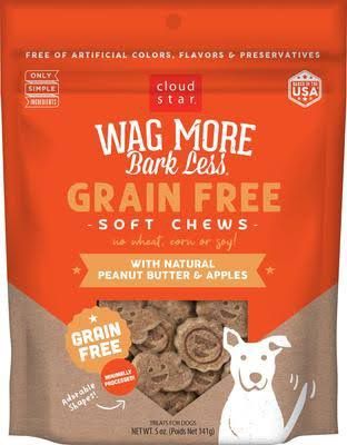 Wag More Bark Less Soft Chews, 5oz, Recipe: Peanut Butter &amp; Apples
