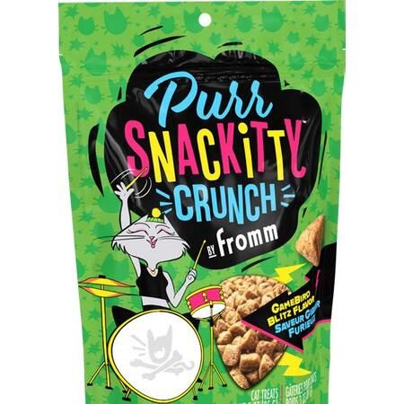Fromm Purrsnackitty Crunch Cat Treat, 3oz, Recipe: Gamebird Blitz