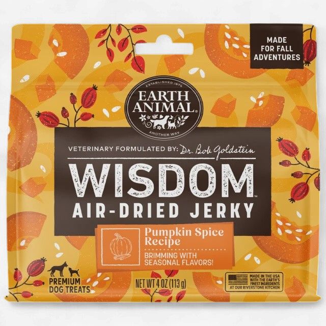 Earth Animal Wisdom Air-Dried Seasonal Jerky - Pumpkin Spice, 4oz
