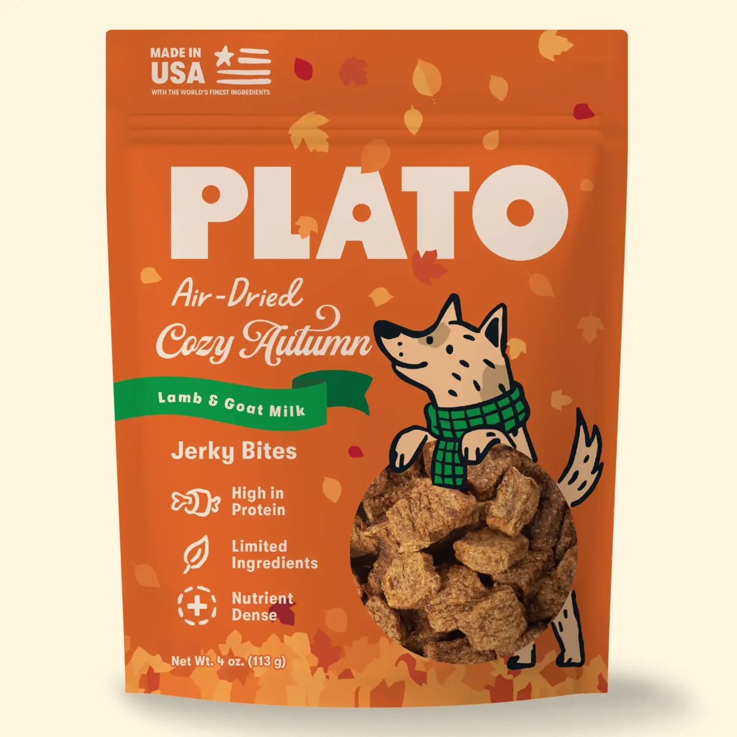 Plato Cozy Autumn - Jerky Bites Lamb &amp; Goat Milk
