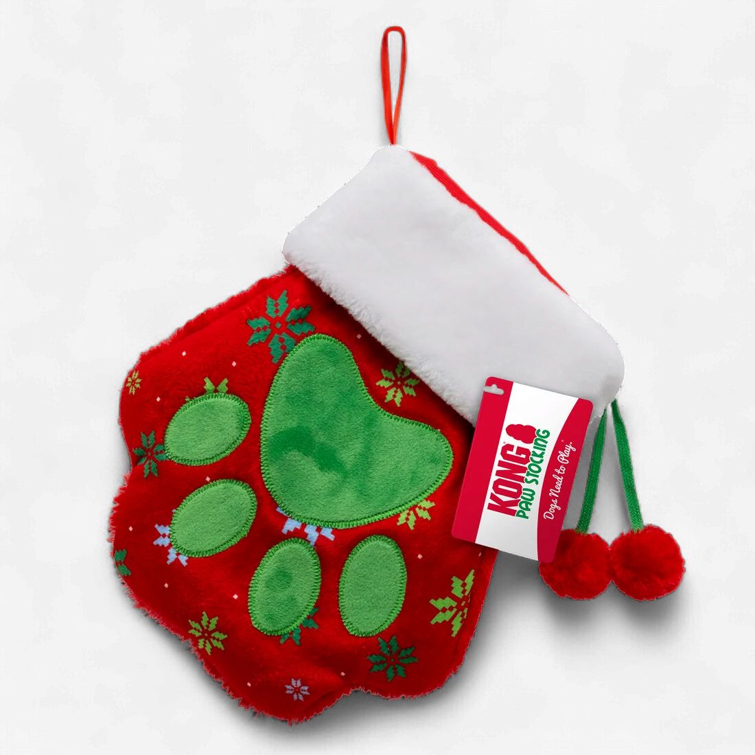 KONG Holiday - Paw Stocking, Red