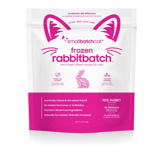 Smallbatch Cat Frozen Sliders Rabbit, 3lb