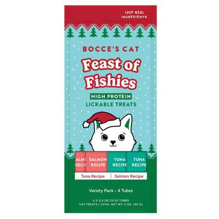 Bocce's Cat Holiday - Lickable Feast of Fishes, 2oz