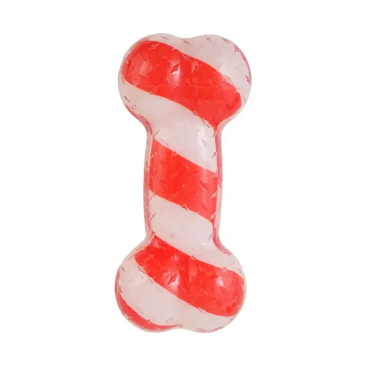 Original Territory Candy Cane Squeaker Bone