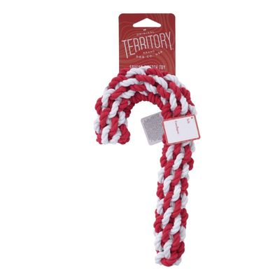 Original Territory Candy Cane Braided Rope, 12in
