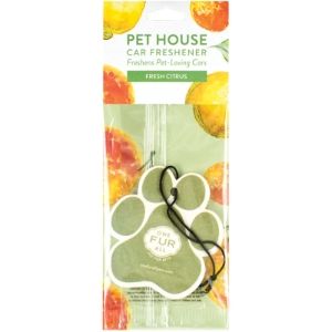 Pet House Car Air Freshener, Scent: Fresh Citrus