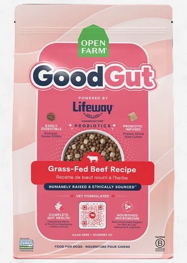 Open Farm GoodGut, Protein: Grass Fed Beef, Size: 3.5lb