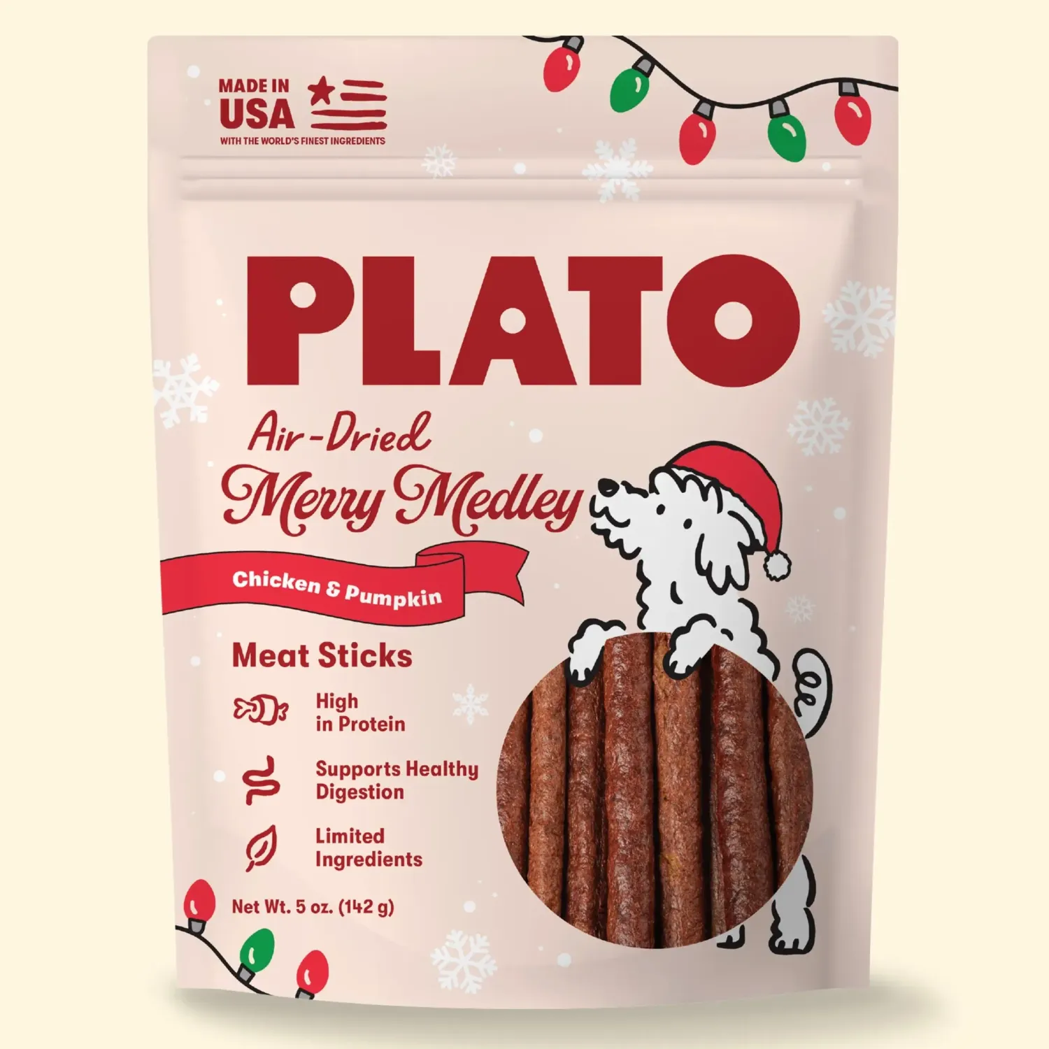 Plato Merry Medley - Chicken &amp; Pumpkin Meat Sticks