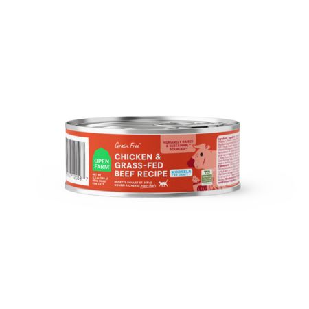 Open Farm Cat Morsels in Gravy, 5.3oz, Formula: Chicken &amp; Beef