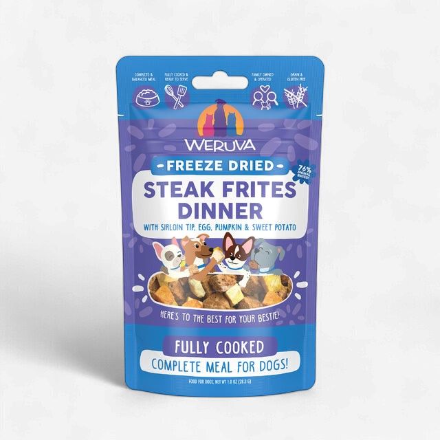 Weruva Dog Freeze-Dried, Steak Frites, Size: 1oz