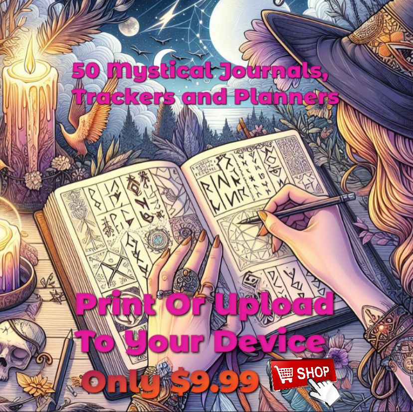 50 Mystic Journals, Trackers &amp; Planners