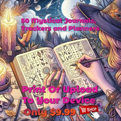 50 Mystic Journals, Trackers &amp; Planners