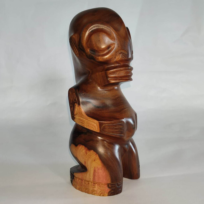 Sculpture en bois - Tiki (Tk24-1)