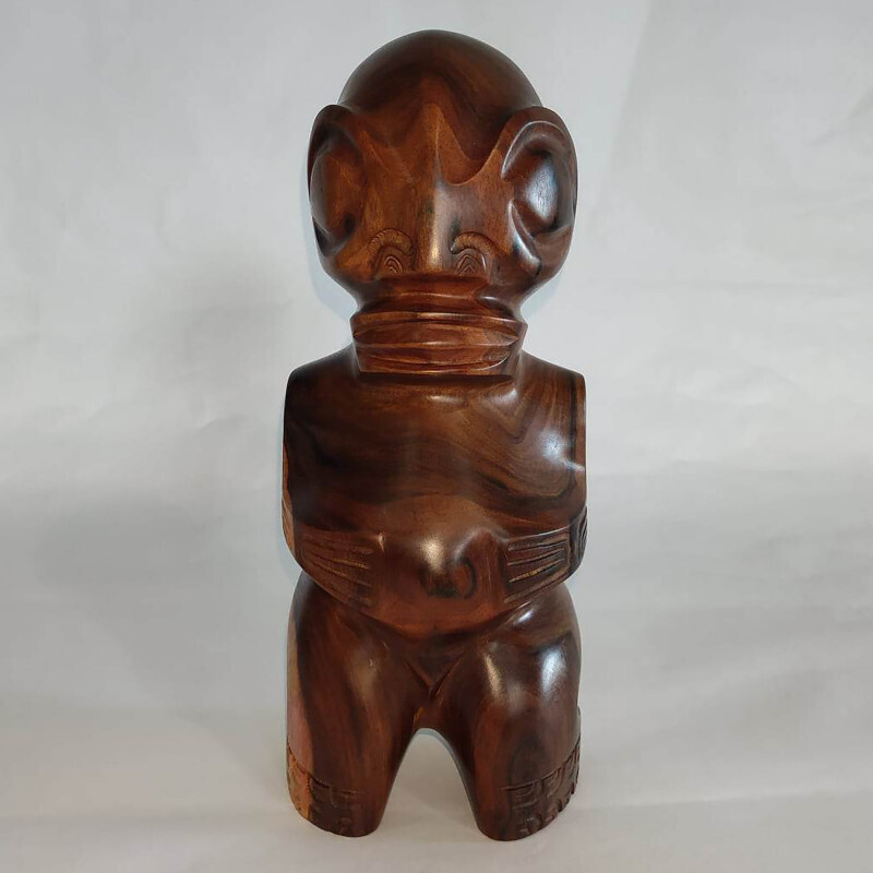 Wooden carving of a Tiki (Tk24-1) from the Marquesas Islands