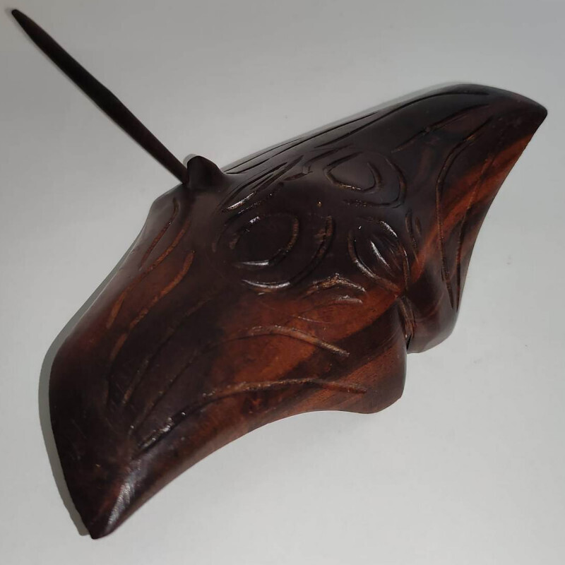 Sculpture en bois - Raie Manta (Ry15-6)