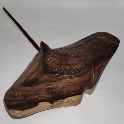 Wood carving - Manta ray (Ry15-4)