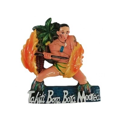 3D Resin magnet - Fire dancer 1