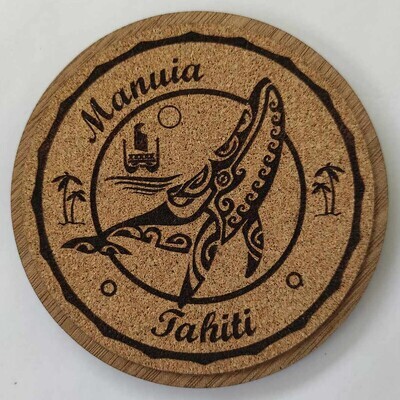 Coaster - Polynesian Humpback Whale Drinks Mat