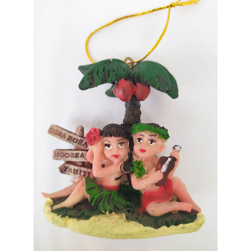 Décoration de Noël - Vahine avec son tane