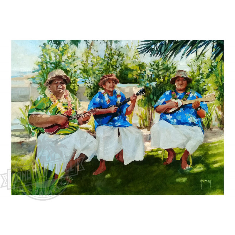 Art Print - Joueurs de Ukulele Moorea