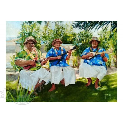 Art Print - Joueurs de Ukulele Moorea