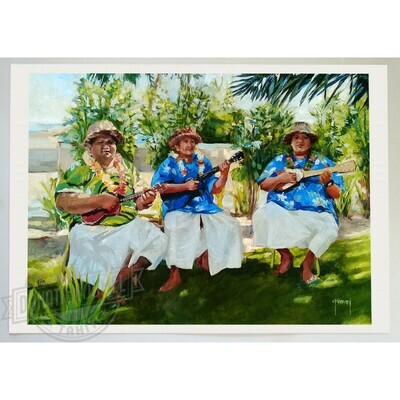 Art Print - Moorea Ukulele Players
