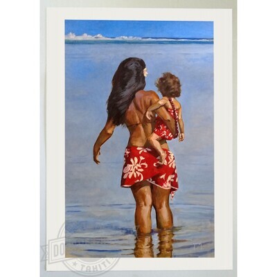 Art Print - The mother and her child