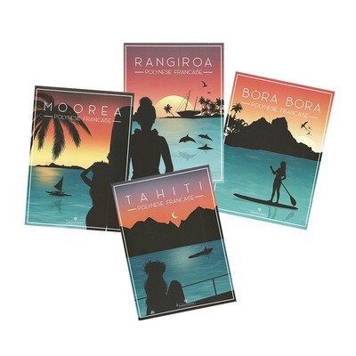 Postcard Illustrations by Tamara Mana